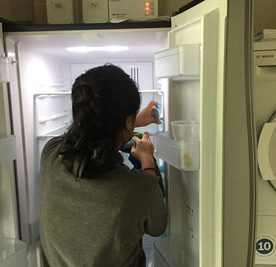 ทำความสะอาดตู้เย็น