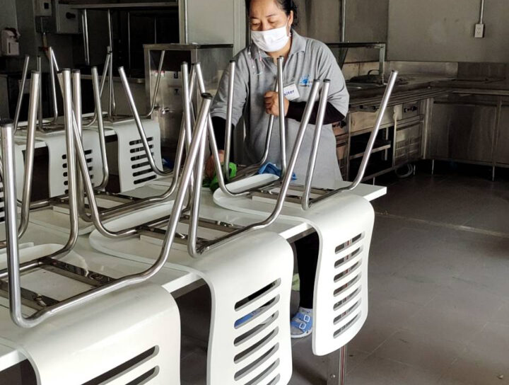 ทำความสะอาดศูนย์ซ่อมบำรุงรถไฟฟ้าสายสีแดง