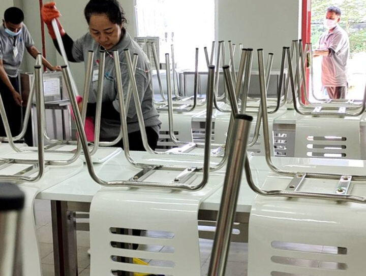 ทำความสะอาดศูนย์ซ่อมบำรุงรถไฟฟ้าสายสีแดง