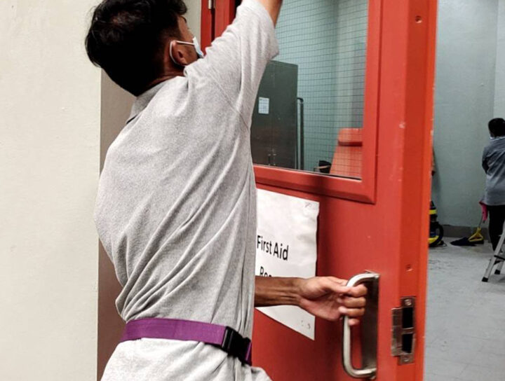 ทำความสะอาดศูนย์ซ่อมบำรุงรถไฟฟ้าสายสีแดง