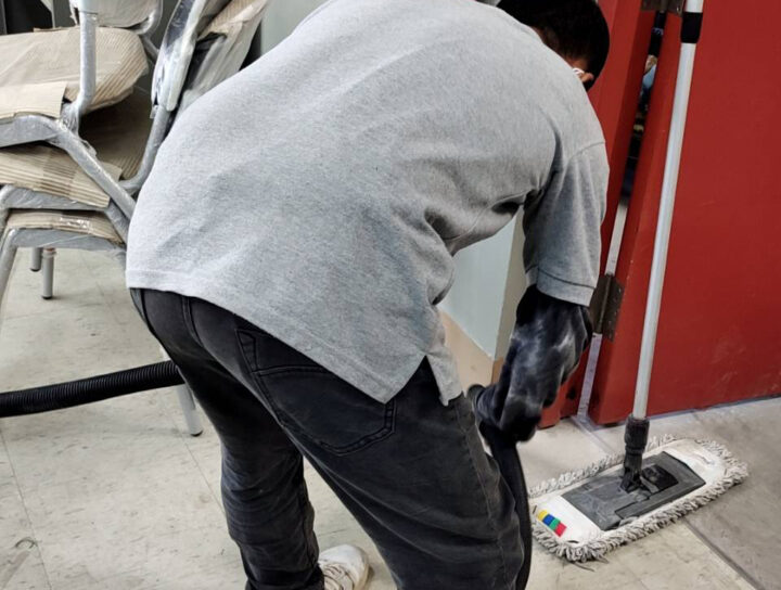 ทำความสะอาดศูนย์ซ่อมบำรุงรถไฟฟ้าสายสีแดง