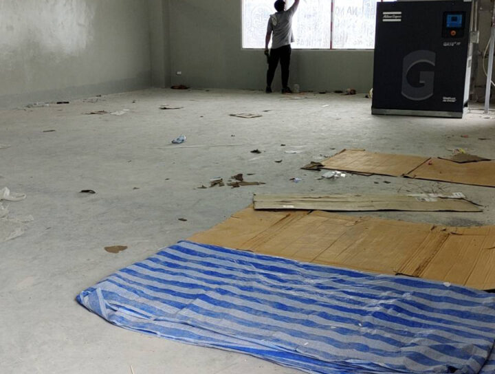 ทำความสะอาดศูนย์ซ่อมบำรุงรถไฟฟ้าสายสีแดง