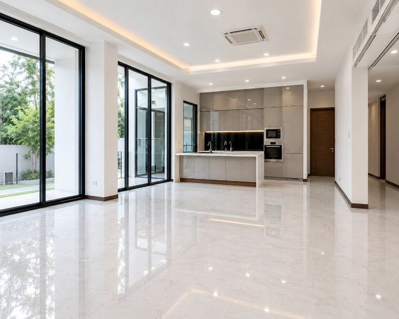 บริการทำความสะอาดหลังก่อสร้างและรีโนเวท (Post-Construction Big Cleaning) เก็บรายละเอียดทุกซอกมุมพร้อมเข้าอยู่