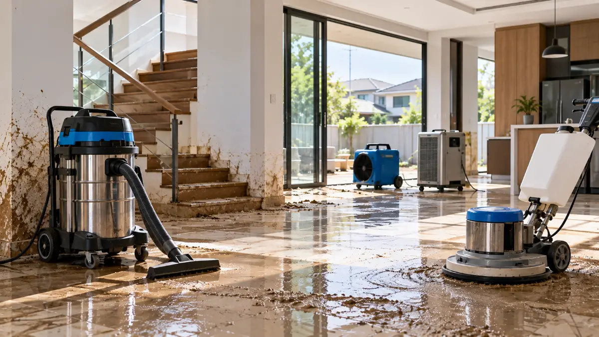 บริการ Big Cleaning ฟื้นฟูบ้านและอาคารหลังน้ำท่วม ขจัดคราบโคลน ตะกอน และพ่นฆ่าเชื้อโรคครบวงจร