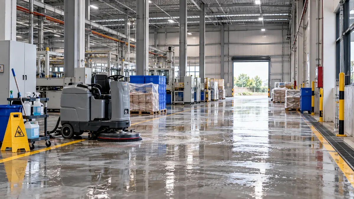 บริการรับเหมาทำความสะอาด Big Cleaning โรงงานอุตสาหกรรม คลังสินค้า และไลน์การผลิต มาตรฐานสากล